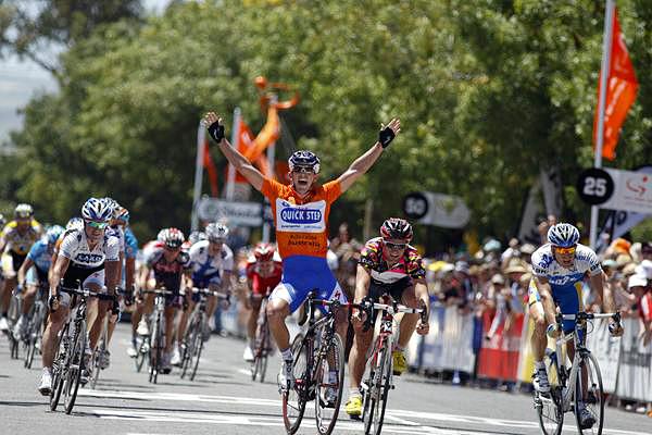 3度目のスプリント勝利を飾ったアラン・デーヴィス(オーストラリア、クイックステップ)