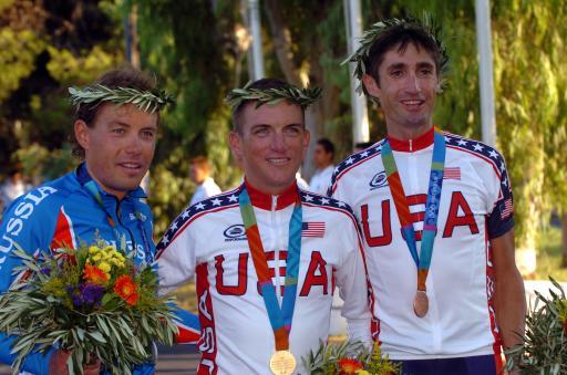 アテネ五輪タイムトライアルで金メダルに輝いたタイラー・ハミルトン(アメリカ)
