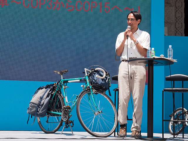 「しっかりしたフレームならずっと使い続けられます」と藤本芳一氏(自転車ライフプロジェクト代表)