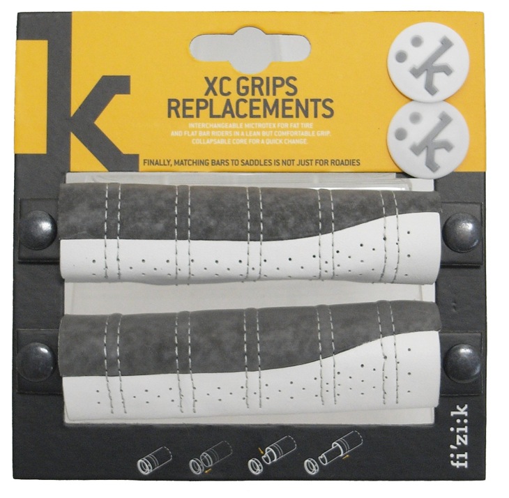 フィジークXC GRIPS リプレースカバー ホワイト/グレー