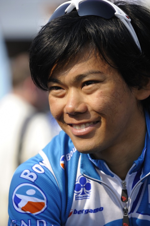 ジロ・デ・イタリア2010への出場が決まった新城幸也(日本、Bboxブイグテレコム)