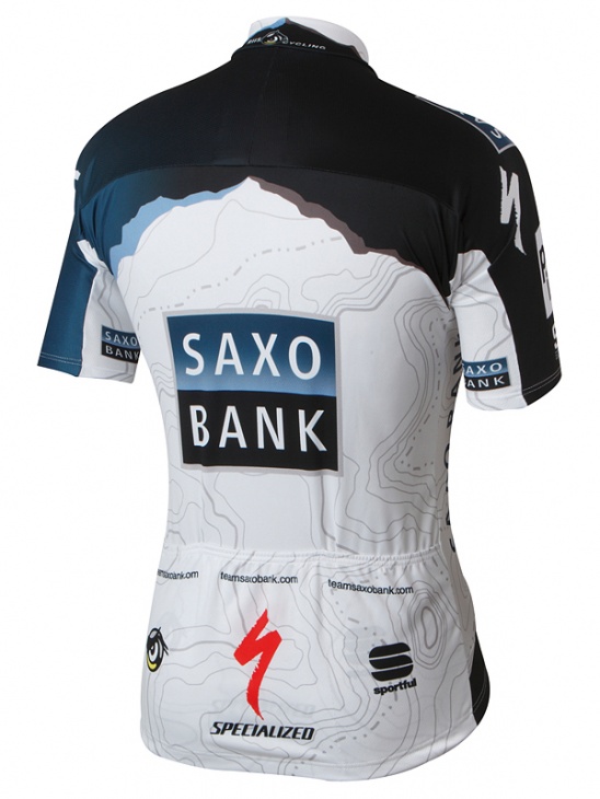 SAXO BANK TEAMジャージ PRO DRYファブリックがライダーの体を常にドライに保つ
