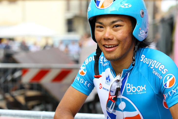 ジロ・デ・イタリア完走を果たした新城幸也(日本、Bboxブイグテレコム)