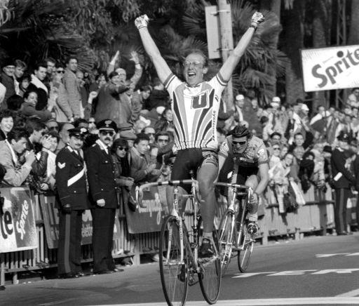 1988・1989年にミラノ~サンレモ優勝を挙げているローラン・フィニョン(フランス)