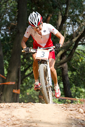 MTB女子クロスカントリーで 3位の片山梨絵(スペシャライズド)