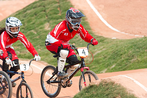 BMX 女子 2位となった三輪 郁佳