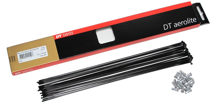 DT SWISS AEROLITEスポーク ブラック
