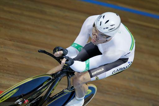 男子個人追い抜き 優勝を飾ったジャック・ボブリッジ(オーストラリア)