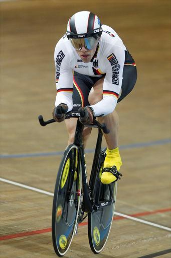 男子1kmタイムトライアル 優勝したステファン・ニムケ(ドイツ)