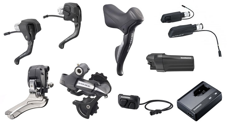 DURA-ACE 7970 Di2を構成するパーツ群