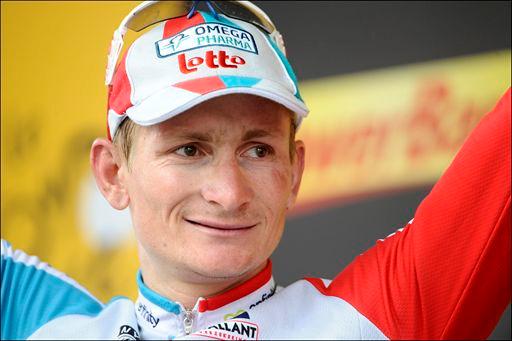 ツール初ステージ優勝を飾ったアンドレ・グライペル(ドイツ、オメガファーマ・ロット)