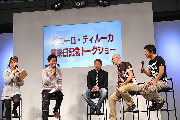 急遽来日したダニーロ・ディルーカ(カチューシャ)のトークショーも開催