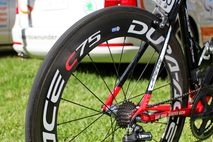 FDJ・ビッグマット ラピエール・XELIUS FDJ ISP シマノのデュラエースC75ホイールを積極的に使用
