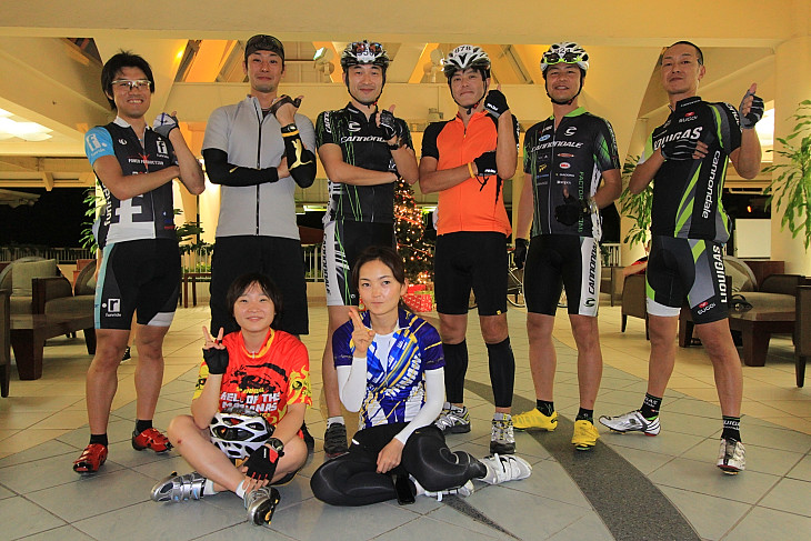 レースを前にした日本人参加者たち