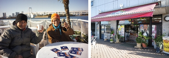 ODAIBA EHUKAI BEACH ではホットワインが楽しめる