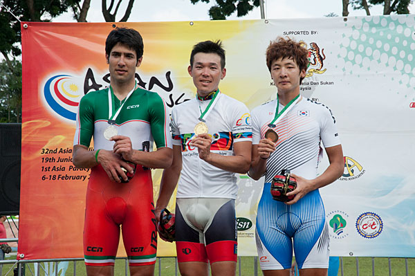 男子エリートポイントレースで優勝した盛 一大(愛三工業レーシング)