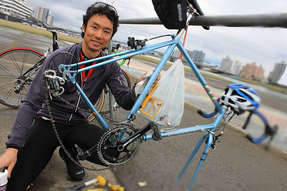 由布市から自走(!)参加の桑原さん
