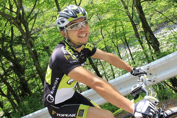 フレンドリーな池田祐樹選手(TOPEAK・ERGON)が引率してくれた