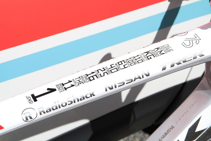 イエンス・フォイクト(ドイツ)のマシンは彼の選手生活を表す特別ペイントが