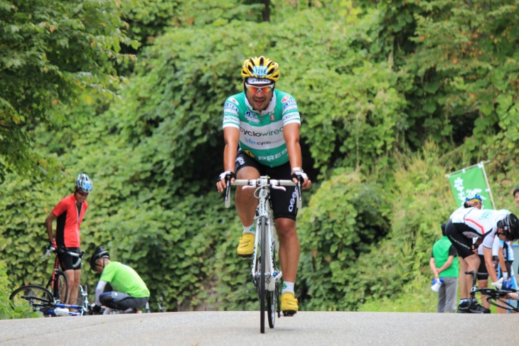 曽山給水所前の8%勾配が3km続く登坂も無事にクリアしました。