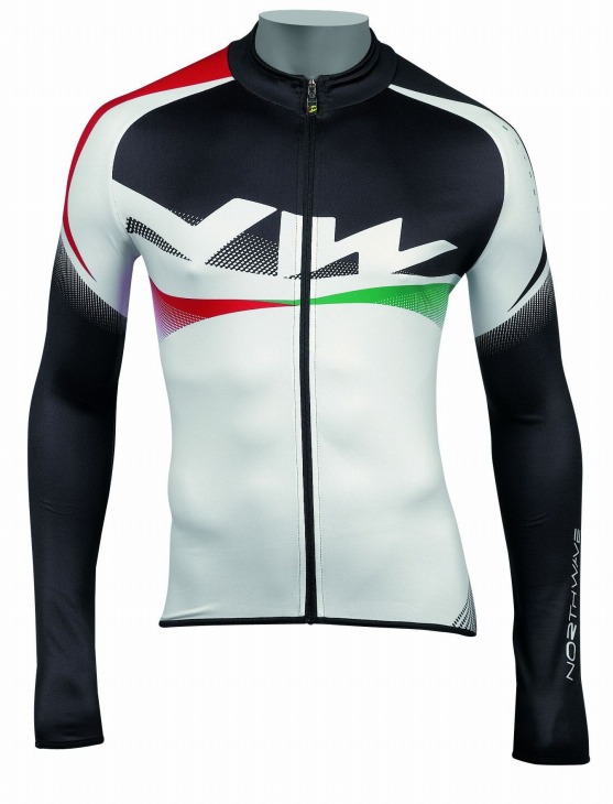 ノースウェーブ EXTREME GRAPHIC JERSEY(ブラック×ホワイト)