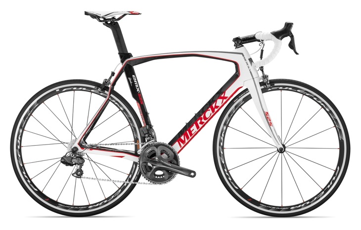 エディ・メルクス EMX-525 White Carbon Red Shimano Ultegra