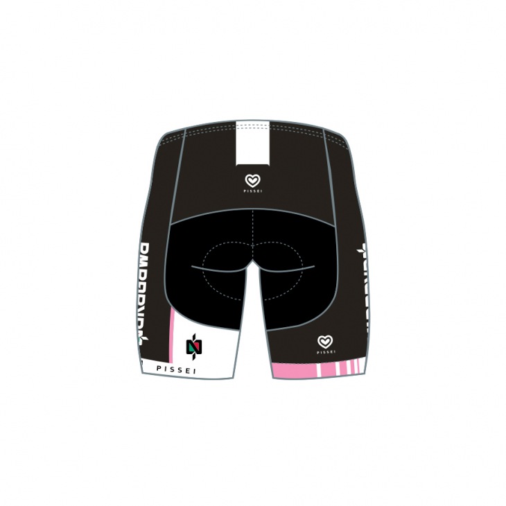 NAKAGAWAxPISSEIコラボサイクルウェア ビブショーツ(背面)