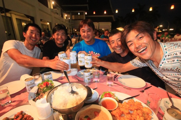 パーティには新城幸也、宮澤崇史、福島晋一、山本幸平らも合流