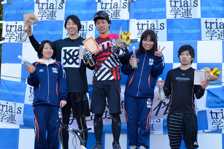 全日本学生自転車トライアル選手権大会 表彰式