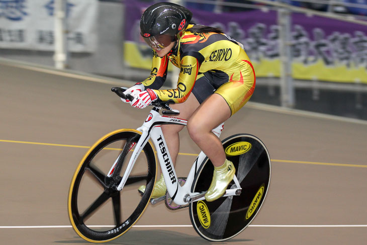500mタイム・トライアル 1位の鈴木奈央(静岡・星陵)