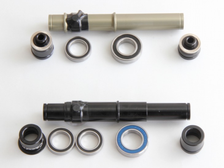 Wheelbuilder.com製17mmアクスルおよび構成パーツ(下)