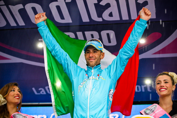 今大会ステージ1勝目を飾ったヴィンチェンツォ・ニーバリ(イタリア、アスタナ)
