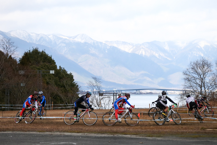 C1 対岸に白い比良山系を望む烏丸半島