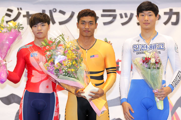 男子ジュニアケイリン 表彰