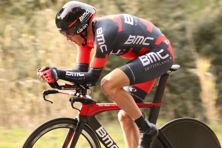 第4ステージ 個人TTで優勝を果たしたスティーブ・クミングス(イギリス、BMCレーシング)
