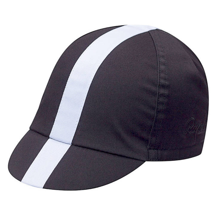 Rapha Cap(ブラック/ホワイト・ストライプ)