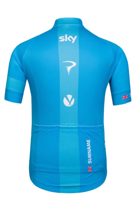 Rapha Team Sky Personalised Replica Jersey 2014(ブルー、背面)
