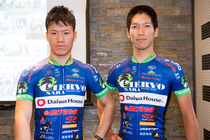 横山光太郎GMが期待する水野恭兵(右)と水野貴行(左)