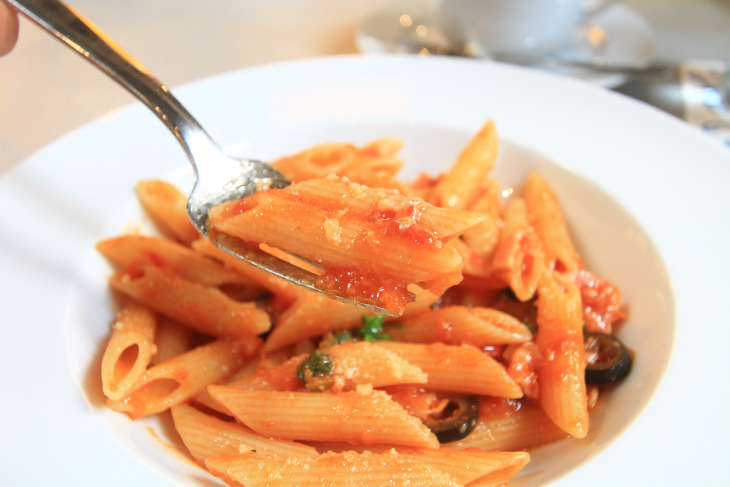 The RESTAURANTでは美味しいイタリアンが振る舞われる