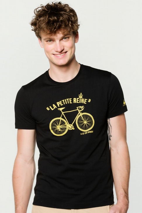 ルコックスポルティフ ツール・ド・フランス Tシャツ(La Petite Reine、ブラック)