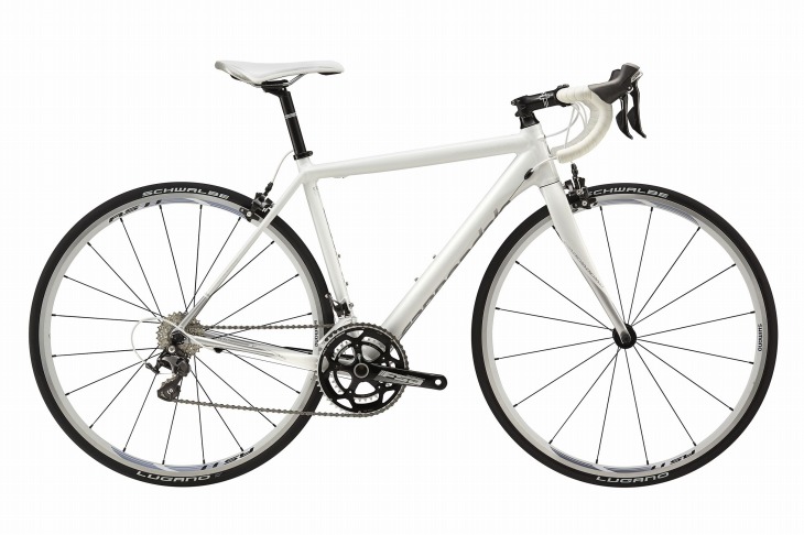 キャノンデール CAAD10 WOMEN’S 105(Magnesium White w/ Super Sparkle Silver, Transparent Pearl)
