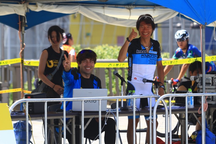 ロードレース中継でお馴染みサッシャさんと今中大介さんもMCとして参加