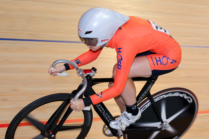 500mタイムトライアル 1位の丸田京(法政大)