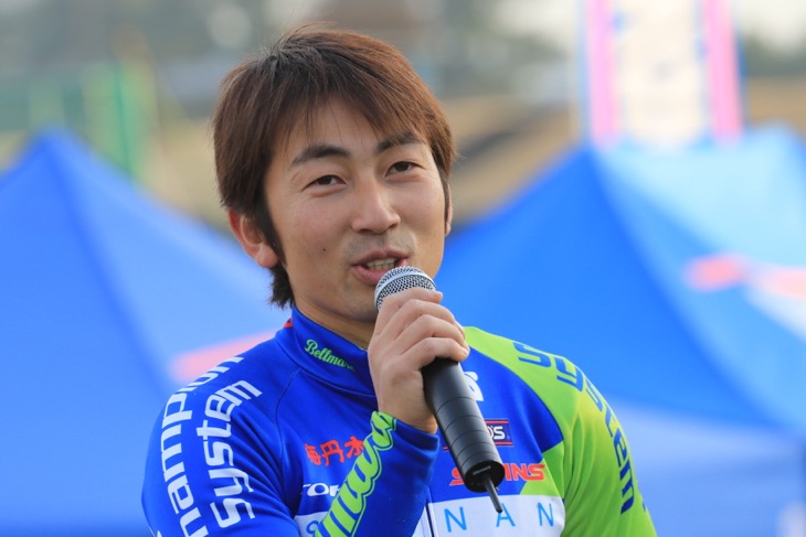 レースオーガナイザーの内山靖樹さん(湘南ベルマーレ)