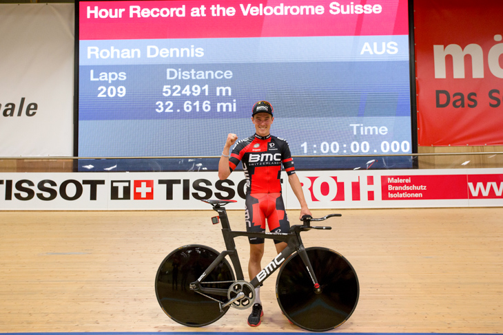 スイス・グレンヘンでアワーレコードを樹立したローハン・デニス(オーストラリア、BMCレーシング)