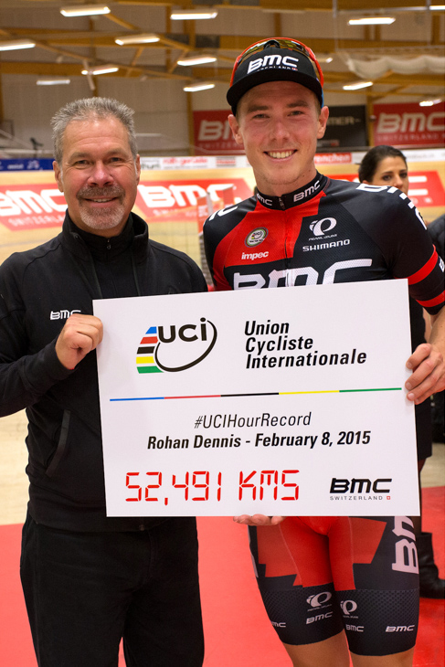 52.491kmという新記録を樹立したローハン・デニス(オーストラリア、BMCレーシング)