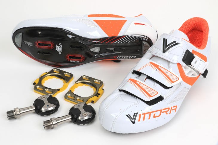 ヴィットリアシューズ SPEED for speedplay(White/Orange、ペダル及びクリートは別売)