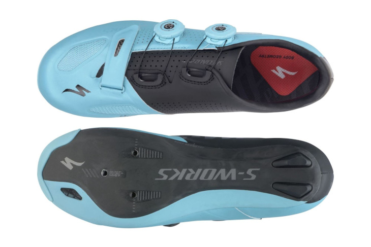 スペシャライズド S-WORKS ROAD SHOES TEAM COLOR(チームイエロー/ブラック、上:アッパー、下:ソール)