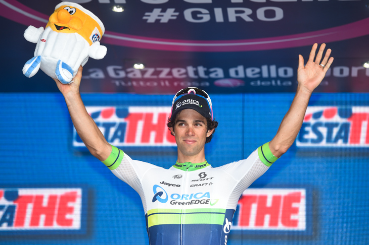 ステージ優勝を飾ったマイケル・マシューズ(オーストラリア、オリカ・グリーンエッジ)