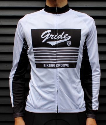 GRIDE サマーロングスリーブジャージ(LS-12、ホワイト)